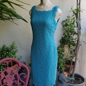 Adrianna Papell Lace Green Dress NWOT